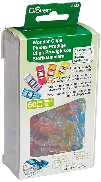 Pinces Clover Wonder Clips, 50 pièces, photographie du produit