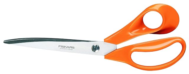 Ciseaux de couturière professionnels Fiskars, 25 cm, manches orange