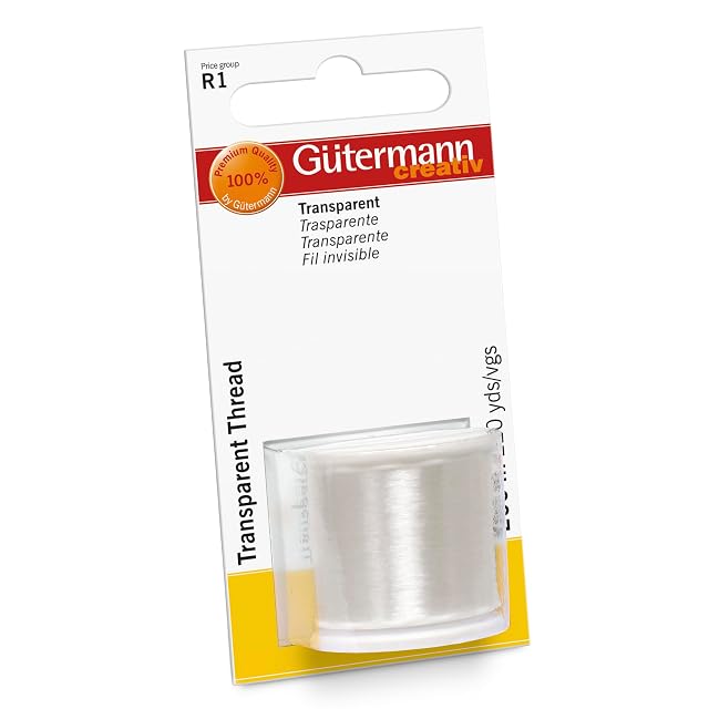 Fil transparent Gütermann 200 m, photographie du produit