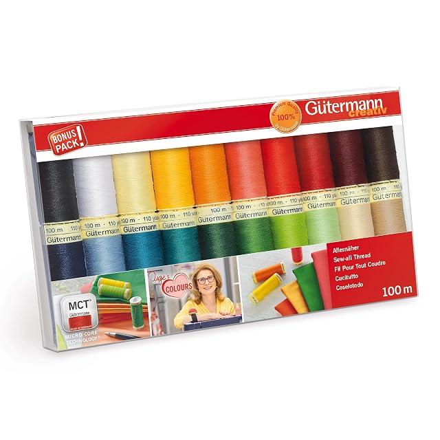 Coffret de fils Gütermann Sew-All, 20 × 100 m, photographie du produit