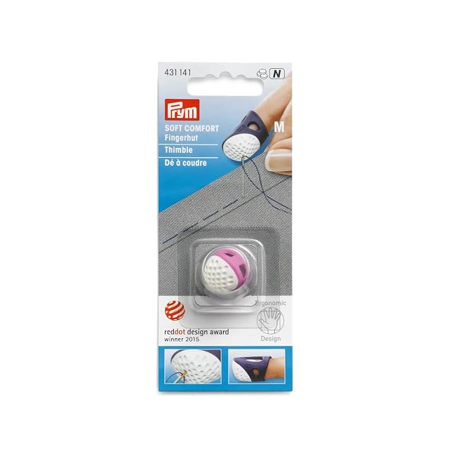 Dé à coudre ergonomique Prym, taille moyenne, photographie du produit