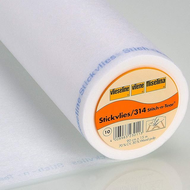 Stabilisateur de broderie Vlieseline Stitch-n-Tear en rouleau